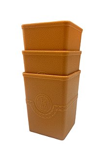 Kit Porta Objetos | 3 Unidades - Caramelo