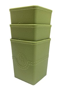 Kit Porta Objetos | 3 Unidades - Verde