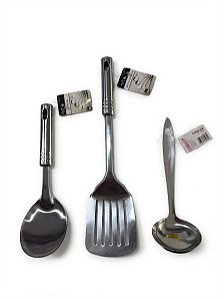 KIT DE UTENSÍLIOS- COKHER COOK + ESPÁTULA RANURADA COOK + CONCHA