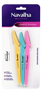 Kit navalha Facebeautiful - 3 unidades