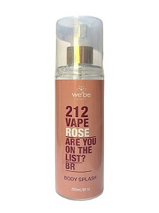 Body Splash - 212 Vape Rose | Webe Beauty