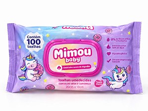 Lenço Umedecido - Mimou Baby | Unicórnio – 100 Toalhas