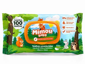 Lenço Umedecido - Mimou Baby | Raposinha – 100 Toalhas