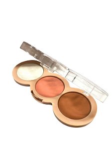 Paleta 3 em 1 Contorno, Blush e Contorno | Miss France - Cor 01