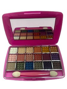 Paleta De Sombra 18 Cores (Rosa) | Miss France - 01