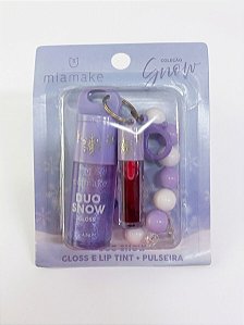 Gloss e Lip Tint - Lilás | Mia make