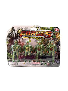‎Kit Militar com 4 Soldados–Forces
