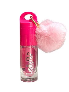 Lip Gloss Com Pompom | LollyPop - 01 Rosa