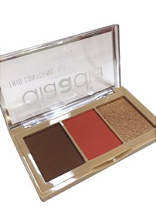 Paleta Contorno Blush E Iluminador Dia A Dia | Mahav - 03