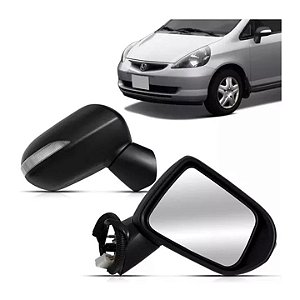 Retrovisor Honda Fit 2003 a 2008 com pisca