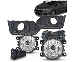 Kit Farol De Milha Neblina Auxiliar Honda City 2018 2019