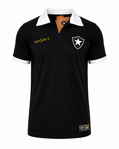 Camisa Retrô Botafogo Nilton Santos Preta