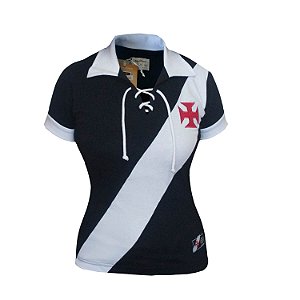 Camisa Retrô Feminina Vasco da Gama Cordinha