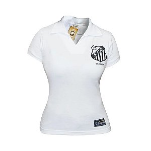 Camisa Retrô Feminina Santos Bimundial Branca 62/63