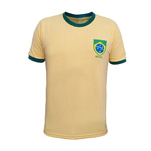Camisa Retrô Brasil - Careca Amarela