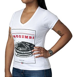 Camisa Retrô Feminina Camisa Casual São Paulo Morumbi