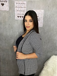 Blazer xadrez 3/4