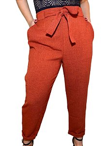 Calça coral Raíssa