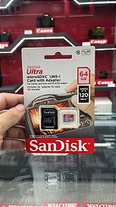 Cartão de Memória Sandisk Micro SD 64Gb 120MBs Ultra