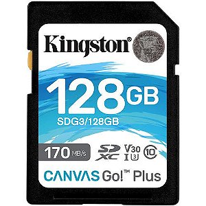 Cartão de Memória Kingston SD 128GB 170MBs