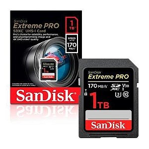 Cartão Memória Sandisk 1 Tb Extreme Pro 200Mbs