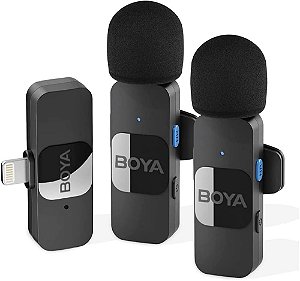 Microfone de Lapela Sem Fio Boya By-V2 p/IOS