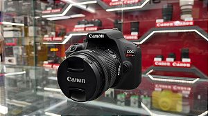 Câmera Canon EOS Rebel T7+ com Lente 18-55mm IS II – Usada | Excelente Estado
