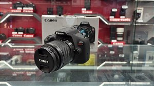 Camera Canon EOS Rebel T7+ com Lente 18-55mm IS II – Usada 4k de Cliques Excelente Estado