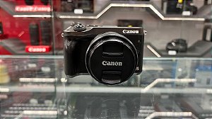 Camera Canon EOS M6 Corpo c/Lente EF-M 15:45mm IS STM - Usada