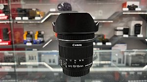 Lente Canon EFS 10-18mm f/4.5-5.6 IS STM - Usada em perfeito estado