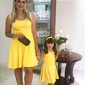 vestido tubinho mãe e filha