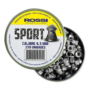 Chumbinho Rossi Sport 4.5mm 250un - Rossi