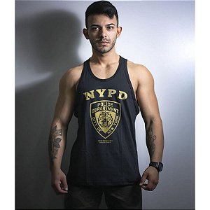 Camiseta Regata Militar Gold Line Police NYPD - Team Six