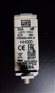 FNH000-50K-A Fusivel Ultrarrapido 50a 100ka/690vca - WEG