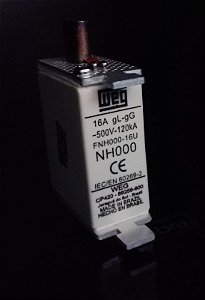 FNH000-16U Fusivel Nh T 000 16a 500vca 100ka - WEG