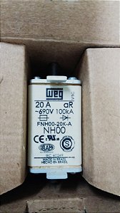FNH00-20K-A Fusivel Ultrarrapido 20a 100ka/690vca  - WEG