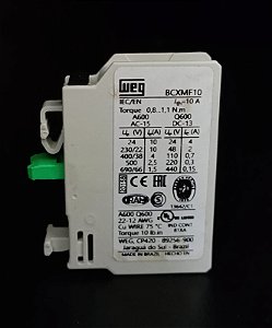 BCXMF-10 Bloco Contato Auxiliar Frontal 1na - WEG