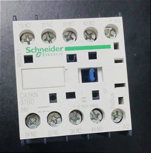 CA3KN31BD Contator Auxiliar Tesys K 3na+1nf 24vcc C/Supressor - SCHNEIDER