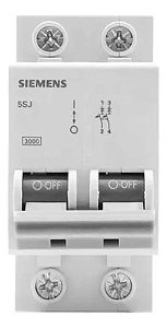 5SJ1210-7MB Minidisjuntor Bipolar 10a Curva C - SIEMENS