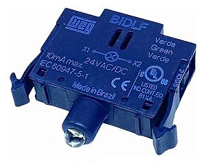 CSW-BIDLF-2E26 Bloco Luminoso Plástico Led Verde 24 Vca Cc - WEG