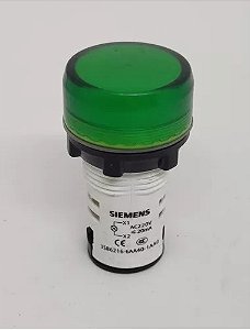 3SB6216-6AA40-1AA0 Sinaleiro Monobloco Plástico 220vca - Vd - SIEMENS