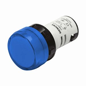 3SB6216-6AA50-1AA0 Sinaleiro Monobloco Plástico 220vca - Azul - SIEMENS