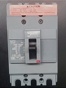 EZC100N3015 Disjuntor Caixa Moldada Tripolar 240v 15a 25ka - SCHNEIDER
