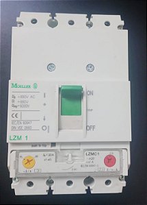 LZMC1-A20 Disjuntor Em Caixa Moldada Três Pólos 20 A Iec/En 60947 Vde 0660 Iec - EATON