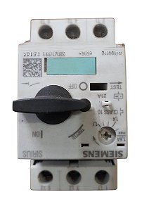 3RV1021-1AA10 Disjuntor Motor 0,1 A 0,16a 3 Polos 690v Sirius - SIEMENS (USADO)