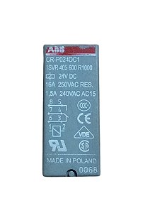 1SVR405600R1000 Relé De Interface 1naf 24vcc 16A - ABB (USADO)