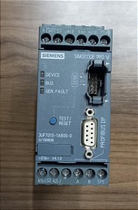 3UF7010-1AB00-0 Modulo Unidade Basica Profibus Dp 24 Vcc Simocode Pro V - SIEMENS (USADO)
