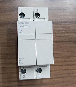 3NW7 023 Porta-Fusivel Cilíndrico 2p 32a Ca 690v - SIEMENS (USADO)