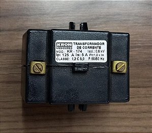 KR 174 Transformador De Corrente 125/5A 1,2c5,0 Modelo Termoplástico Para Medição, Em Baixa Tensão (Até 0,6kv). - KRON (USADO)