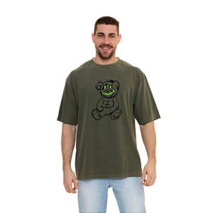 Camiseta 100% Algodão Oversized Urso